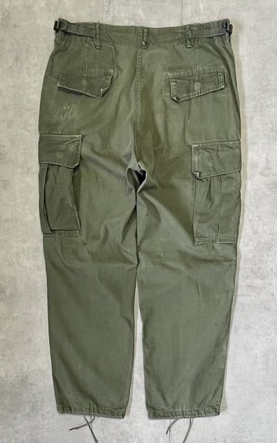 画像4: 60'S アメリカ軍 US ARMY "JUNGLE FATIGUE 3rd" ノンリップ ボタンフライ カーゴパンツ (VINTAGE)