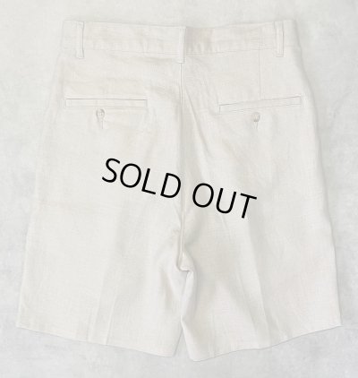 画像5: 90'S RALPH LAUREN ツープリーツ リネンショーツ ベージュ USA製 (MINT CONDITION)