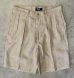 画像1: 90'S RALPH LAUREN ツープリーツ リネンショーツ ベージュ USA製 (MINT CONDITION) (1)