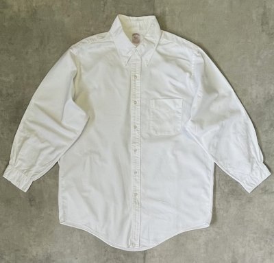 画像1: 90'S BROOKS BROTHERS "MAKERS" オックスフォード BDシャツ ホワイト USA製 (VINTAGE)