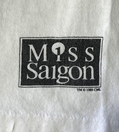 画像4: 80'S MISS SAIGON シングルステッチ 半袖 Tシャツ ホワイト USA製 (VINTAGE)