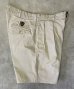 画像4: 90'S RALPH LAUREN "クレストロゴ" ツープリーツ チノショーツ ベージュ USA製 (VINTAGE) (4)