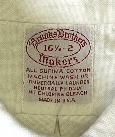 画像2: 90'S BROOKS BROTHERS "MAKERS" オックスフォード BDシャツ ホワイト USA製 (VINTAGE)