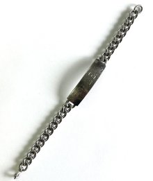 他の写真2: ELCO製 スターリングシルバー IDプレート チェーンブレスレット シルバー 刻印入り (VINTAGE)