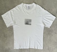 90'S GAP シングルステッチ 半袖 フォトTシャツ ホワイト USA製 (VINTAGE)