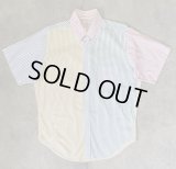 90'S BROOKS BROTHERS "FUN SHIRT" ポプリン 半袖 BDシャツ クレイジーパターン/ストライプ USA製 (VINTAGE)