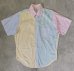 画像1: 90'S BROOKS BROTHERS "FUN SHIRT" ポプリン 半袖 BDシャツ クレイジーパターン/ストライプ USA製 (VINTAGE) (1)