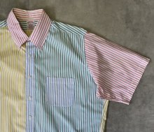 他の写真2: 90'S BROOKS BROTHERS "FUN SHIRT" ポプリン 半袖 BDシャツ クレイジーパターン/ストライプ USA製 (VINTAGE)