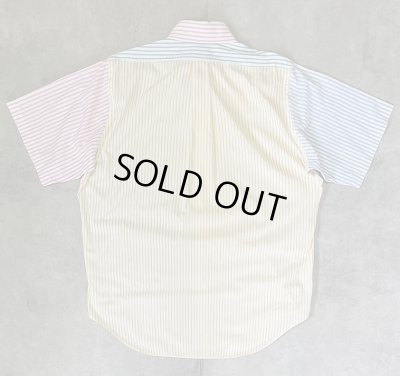 画像3: 90'S BROOKS BROTHERS "FUN SHIRT" ポプリン 半袖 BDシャツ クレイジーパターン/ストライプ USA製 (VINTAGE)
