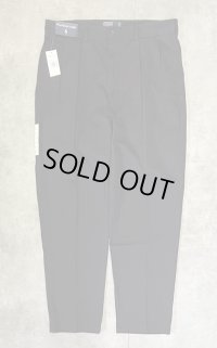 90'S RALPH LAUREN "ANDREW PANT" ツープリーツ チノパンツ ネイビー (DEADSTOCK)