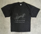 90'S THE GREAT WALL 万里の長城 シングルステッチ 半袖 Tシャツ ブラック (VINTAGE)