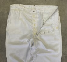 他の写真1: 50'S フレンチワーク ボタンフライ リネンパンツ ホワイト (VINTAGE)