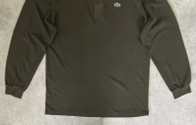 他の写真3: 90'S CHEMISE LACOSTE 長袖 ポロシャツ ダークオリーブ フランス製 (VINTAGE)