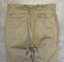 他の写真3: 50'S フランス軍 M52 ボタンフライ ツータック チノパンツ ベージュ (VINTAGE)