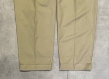 他の写真2: 50'S フランス軍 M52 ボタンフライ ツータック チノパンツ ベージュ (VINTAGE)