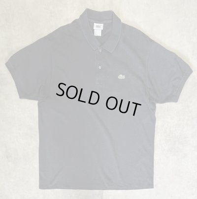 画像1: 80'S CHEMISE LACOSTE ポロシャツ チャコール フランス製 (VINTAGE)