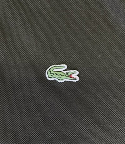画像3: 90'S CHEMISE LACOSTE 長袖 ポロシャツ ダークオリーブ フランス製 (VINTAGE)