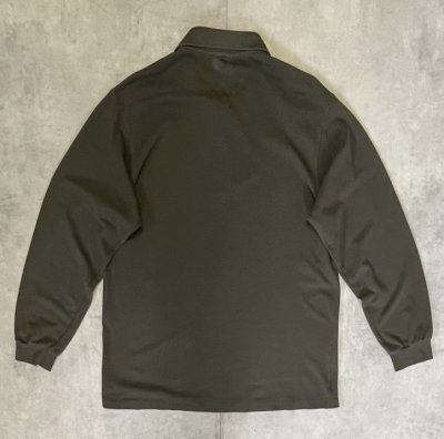 画像4: 90'S CHEMISE LACOSTE 長袖 ポロシャツ ダークオリーブ フランス製 (VINTAGE)