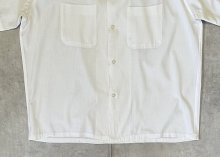 他の写真3: 60'S TOWNCRAFT コットン/ポリ 半袖 オープンカラーシャツ ホワイト (VINTAGE)