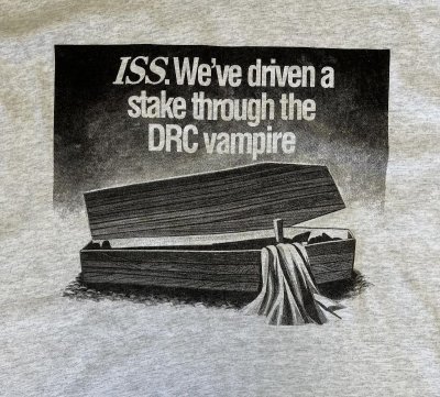 画像3: 90'S ISS シングルステッチ 両面プリント Tシャツ アッシュグレー USA製 (VINTAGE)
