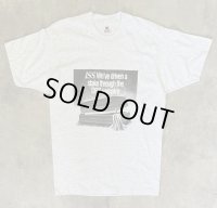 90'S ISS シングルステッチ 両面プリント Tシャツ アッシュグレー USA製 (VINTAGE)