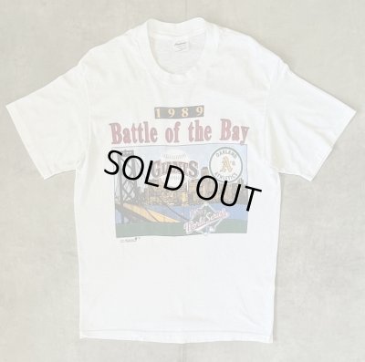 画像1: 80'S BATTLE OF THE BAY 1989 シングルステッチ 半袖 Tシャツ ホワイト USA製 (VINTAGE)