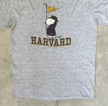 他の写真3: 80'S HARVARD x SNOOPY シングルステッチ 半袖 Tシャツ ヘザーグレー (VINTAGE)