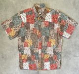 90'S REYN SPOONER コットン/ポリ フルオープン アロハシャツ ハワイ製 (VINTAGE)
