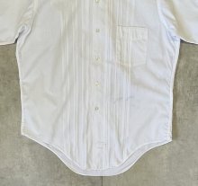 他の写真3: 60'S 2X2 ポプリンジャガード 半袖 シャツ ホワイト (VINTAGE)