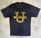 80'S DELAWARE トライブレンド シングルステッチ 半袖 Tシャツ ダークネイビー (VINTAGE)