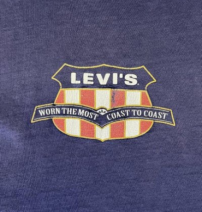 画像3: 90'S Levis シングルステッチ 半袖 Tシャツ ネイビー USA製 (VINTAGE)