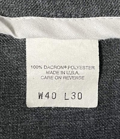 画像4: 90'S LEVIS "ACTION SLACKS" スラックス チャコール (VINTAGE)