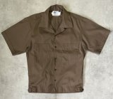 90'S RIVERSIDE 半袖 オープンカラーシャツ ブラウン USA製 (VINTAGE)