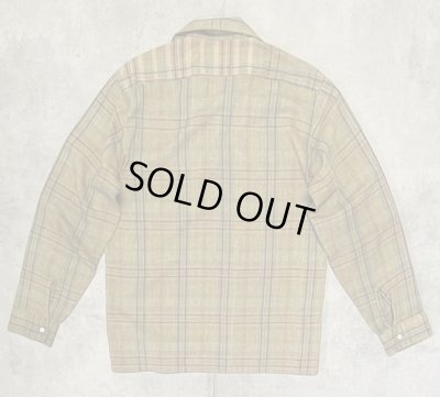 画像3: 70'S McGREGOR "SCOTSET" リネン 長袖 オープンカラーシャツ チェック柄 (VINTAGE)