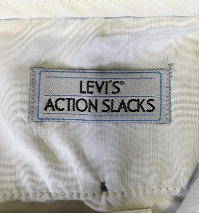 画像2: 90'S LEVIS "ACTION SLACKS" スラックス チャコール (VINTAGE)