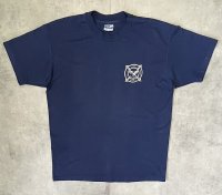 80'S MARCO ISLAND FIRE RESCUE シングルステッチ 半袖 Tシャツ ネイビー USA製 (VINTAGE)