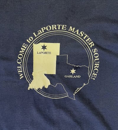 画像6: 90'S WHIRLPOOL LAPORTE DIVISION シングルステッチ 両面＋袖プリント 半袖 Tシャツ ネイビー USA製 (VINTAGE)