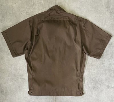 画像4: 90'S RIVERSIDE 半袖 オープンカラーシャツ ブラウン USA製 (VINTAGE)