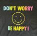 画像3: 80'S DON'T WORRY BE HAPPY! シングルステッチ 発泡プリント 半袖 Tシャツ ブラック USA製 (VINTAGE) (3)