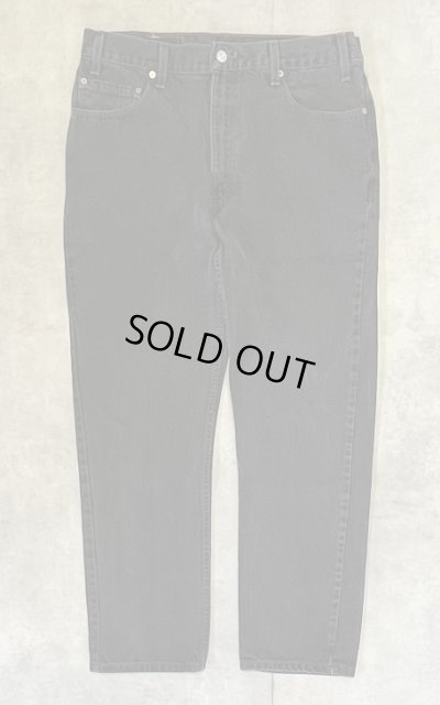 画像1: 00'S LEVIS 505 デニム ブラック W36L30 USA製 (VINTAGE)