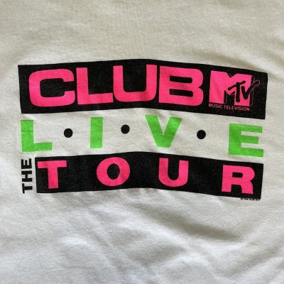 画像3: 80'S CLUB MTV シングルステッチ 半袖 Tシャツ ホワイト USA製 (VINTAGE)