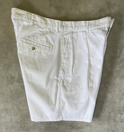 画像4: 90'S RALPH LAUREN ツープリーツ チノショーツ ホワイト USA製 (VINTAGE)