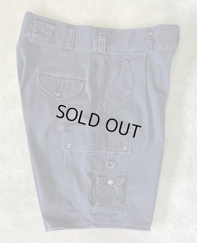 画像4: 90'S RALPH LAUREN ワンプリーツ カーゴショーツ ネイビー USA製 (VINTAGE)