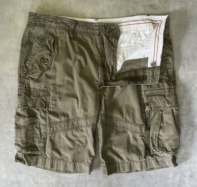 画像3: 90'S RALPH LAUREN カーゴショーツ TALONジップ オリーブ (VINTAGE)