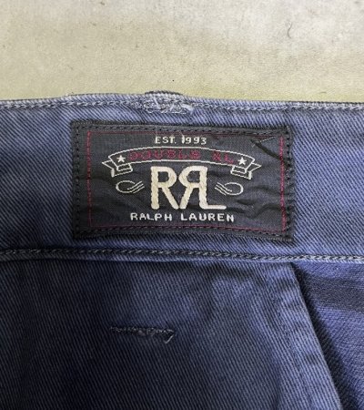 画像2: RRL イカリボタン クロップド マリンパンツ ネイビー (VINTAGE)