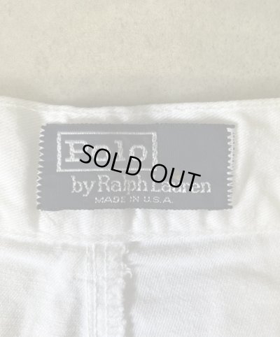 画像2: 90'S RALPH LAUREN ツープリーツ チノショーツ ホワイト USA製 (VINTAGE)