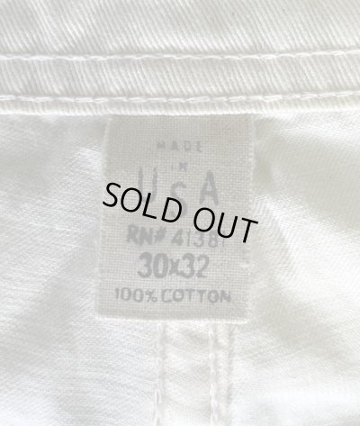 画像2: RRL シンチバック ボタンフライ ペインターパンツ ホワイト USA製 (VINTAGE)