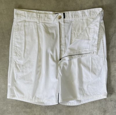画像3: 90'S RALPH LAUREN ツープリーツ チノショーツ ホワイト USA製 (VINTAGE)
