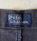 画像2: 90'S RALPH LAUREN "ボックスロゴ" ツープリーツ チノショーツ ブラック USA製 (VINTAGE) (2)