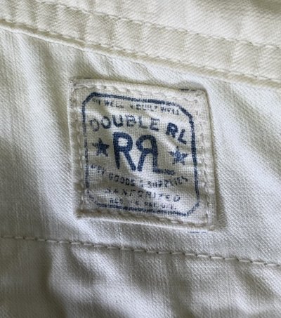 画像6: RRL シンチバック ボタンフライ ペインターパンツ ホワイト USA製 (VINTAGE)